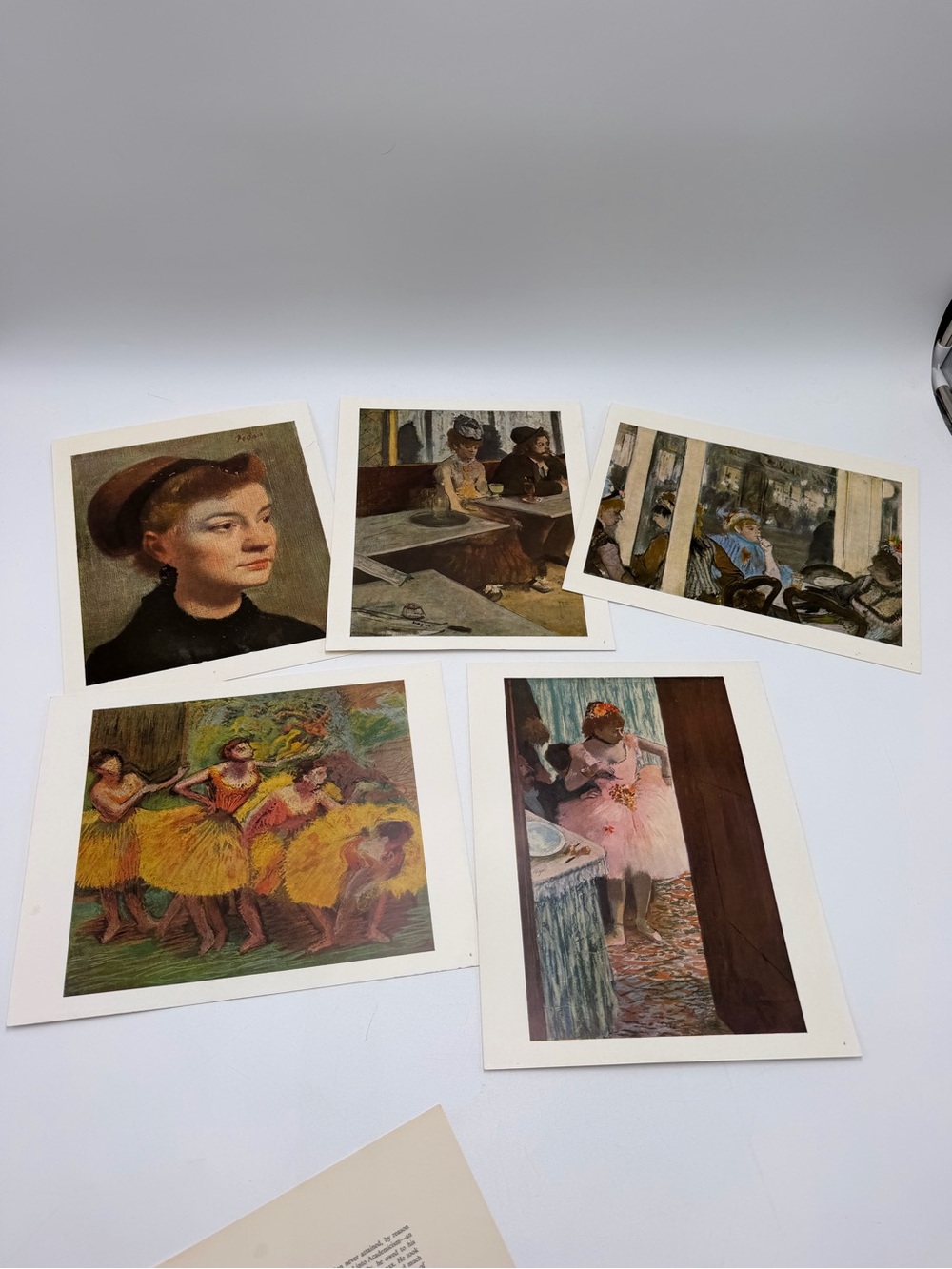 Vintage Edgar Degas SKIRA Art Portfolio 5 Color Prints Plates 1950s Incomplete